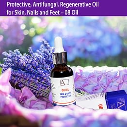 Oil 08 protective antifungal regenerative for skin nails and feet